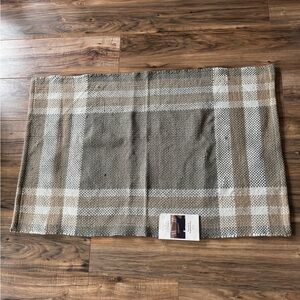 Threshold Neutral Plaid Indoor/Outdoor Accent Rug
